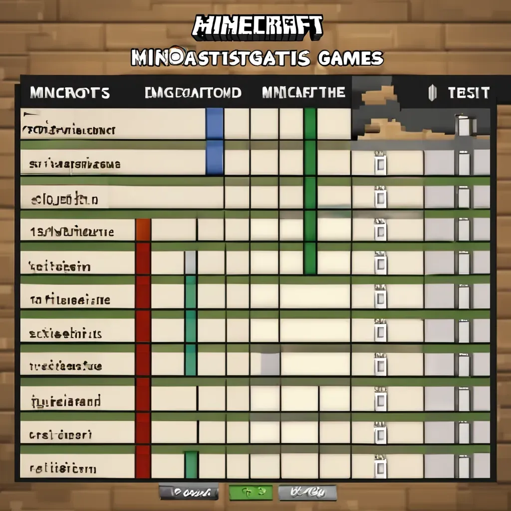 Minecraft Statistiken